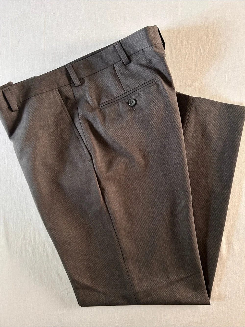 Kenneth Cole Reaction Dress Pants Mens Gray ~38x32 Flat Front Career